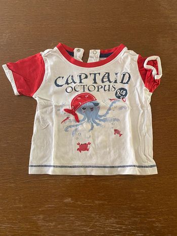 T-shirt captain ocotpus