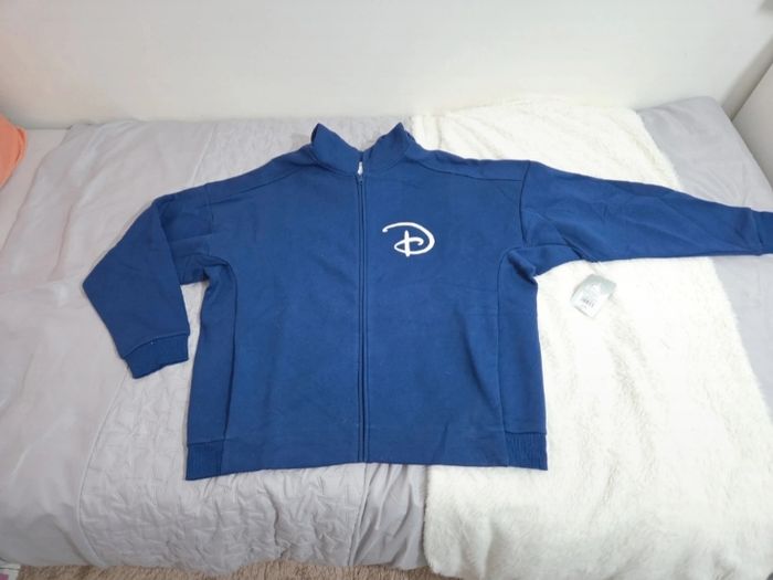 Sweat zip à capuche logo ©️ Disneyland Paris✨️ taille L +1 goodies 🎁 Disney offert - photo numéro 2
