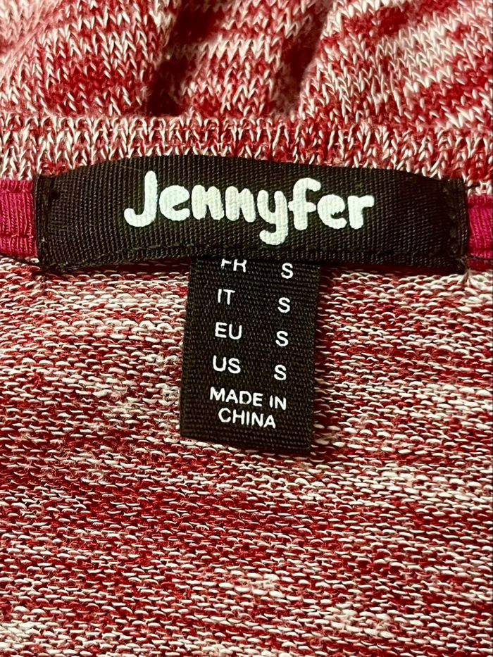 Gilet asymétrique bordeaux Jennyfer - photo numéro 4