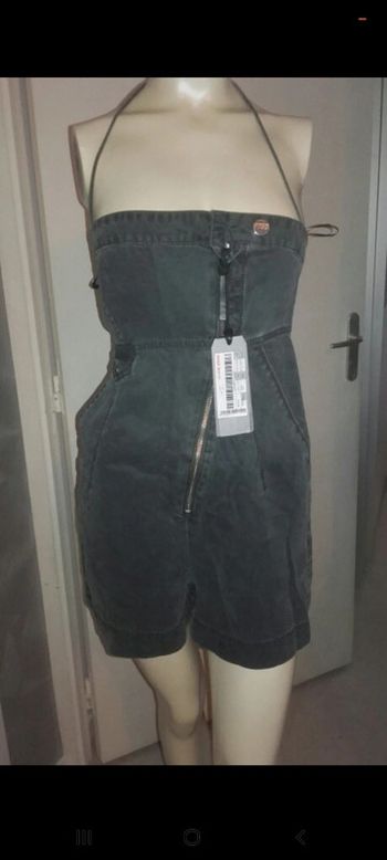 Combishort jean fluide noir neuf Miss Sixty neuf avec étiquette