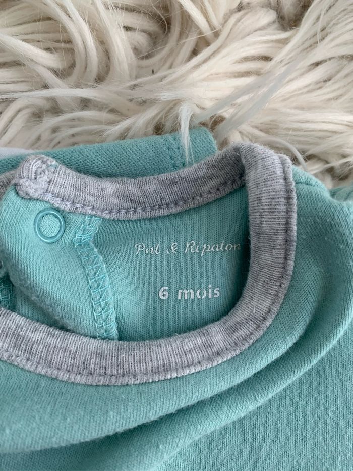 Pyjama turquoise et gris - photo numéro 6