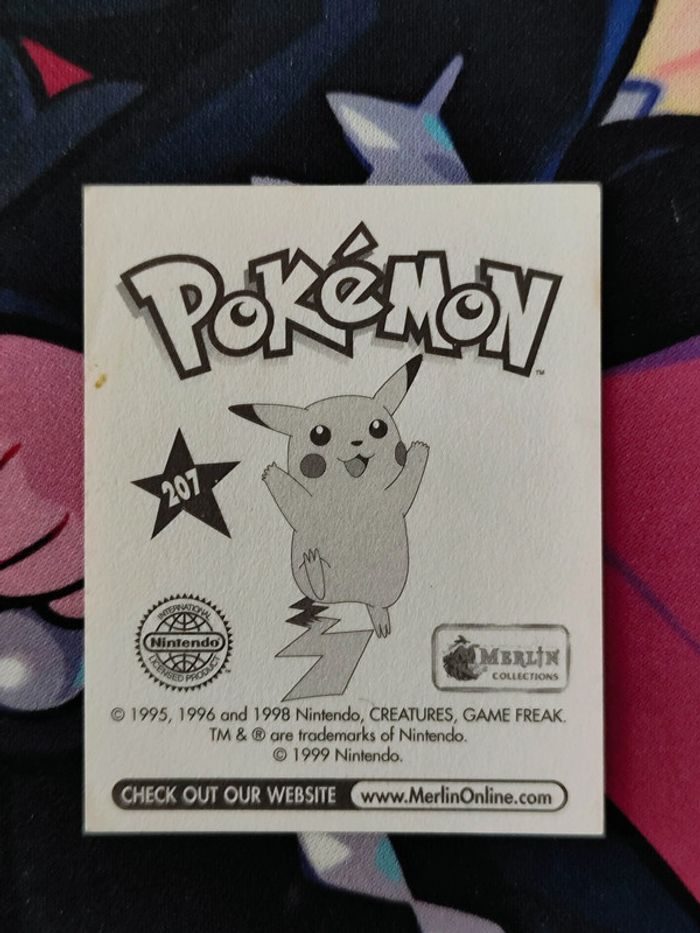 Sticker Merlin 1999 Pokemon Serie 1 Persian n°207 - photo numéro 2