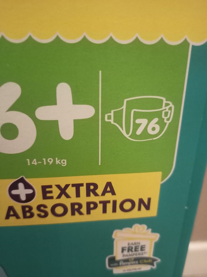 Pampers baby dry taille 6+ (152 couches) - photo numéro 2