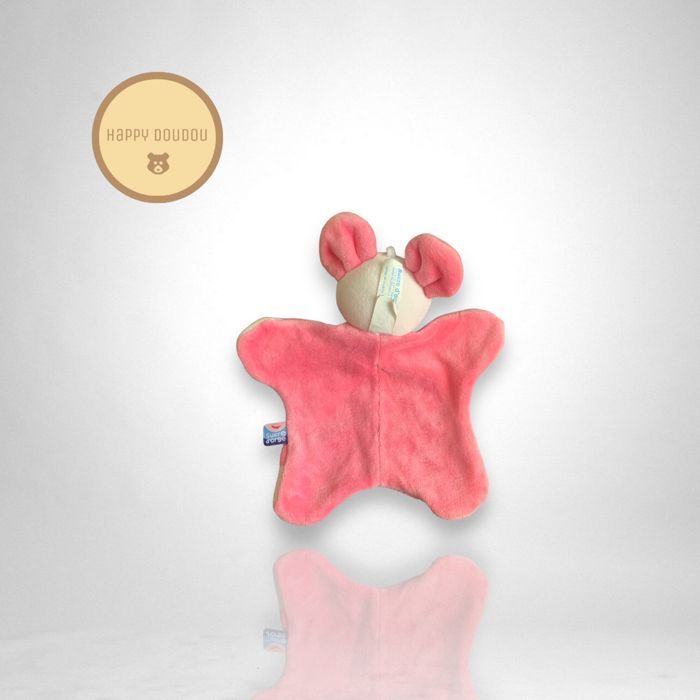 Doudou plat souris rose sucre d'orge DP308 - photo numéro 2