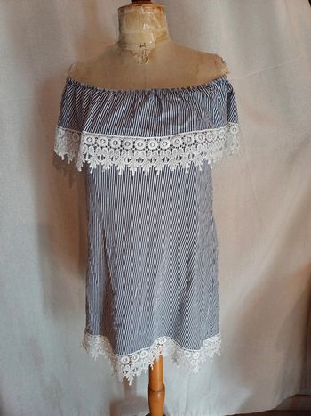 Robe épaules dénudées made in italy femme taille 40 m