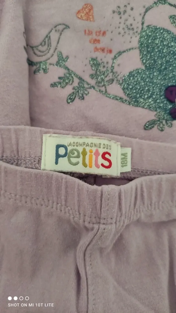 Ensemble mauve motif fée et carosse la compagnie des petits - photo numéro 4