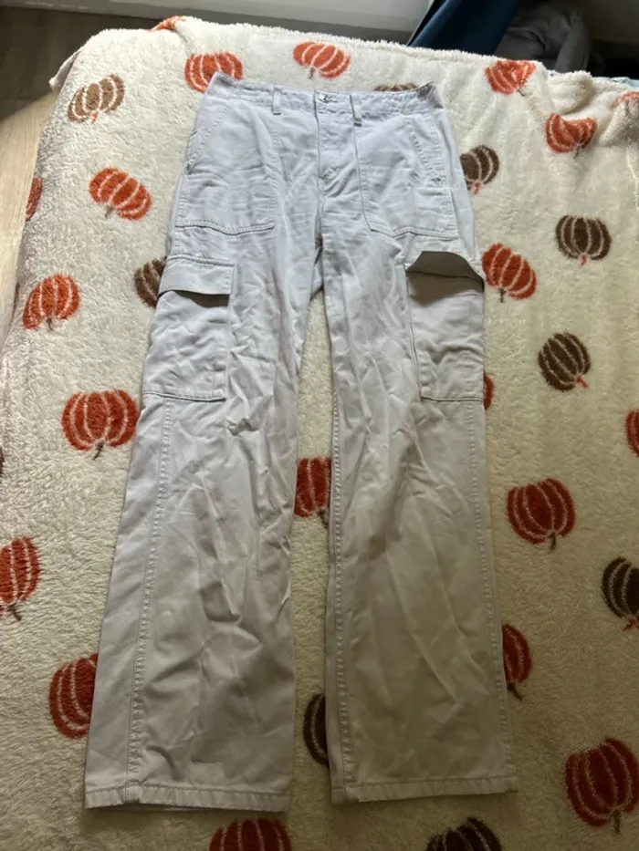 Pantalon cargo blanc - Taille 36 - photo numéro 2