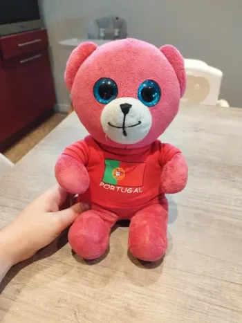 Peluche ours rose Portugal