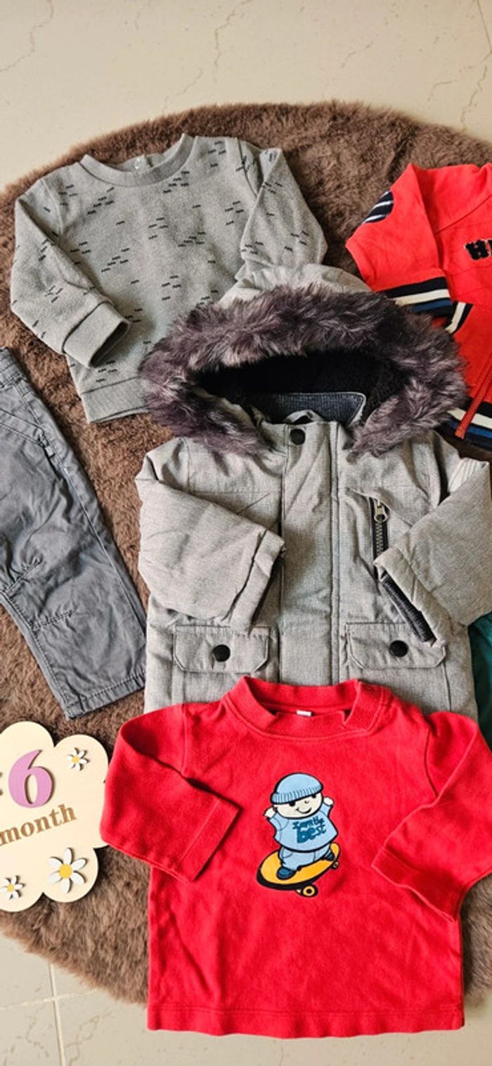 Lot bébé garçon 6 mois hiver - photo numéro 3
