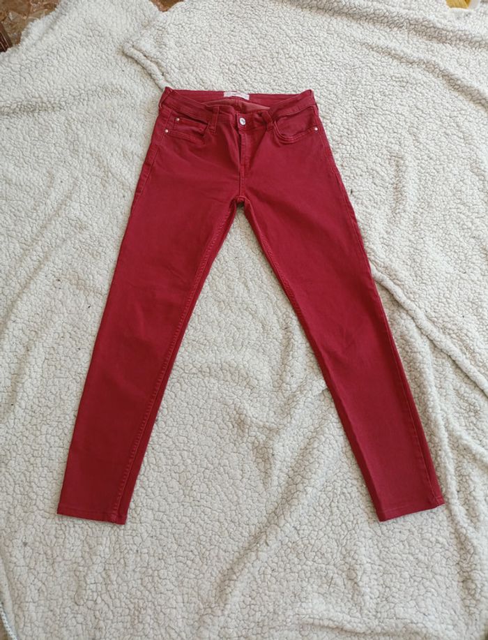 Jean skinny rouge – Mango – taille 38 mignon cute