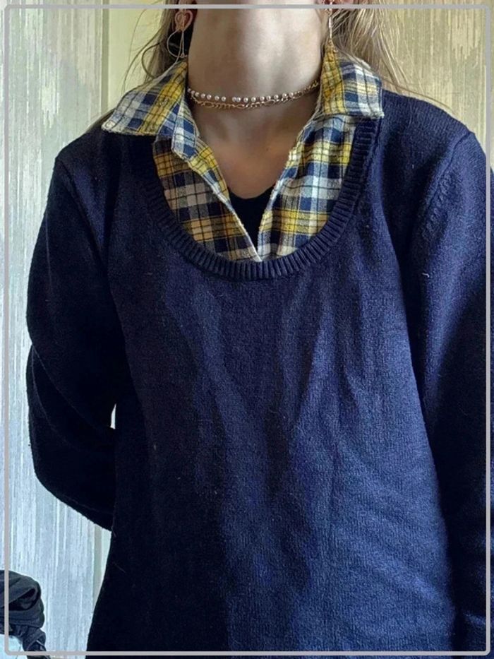 Pull avec chemise taille 38 - photo numéro 3