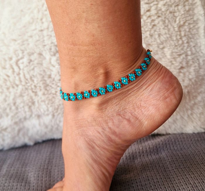 Bracelet de cheville thème vacances