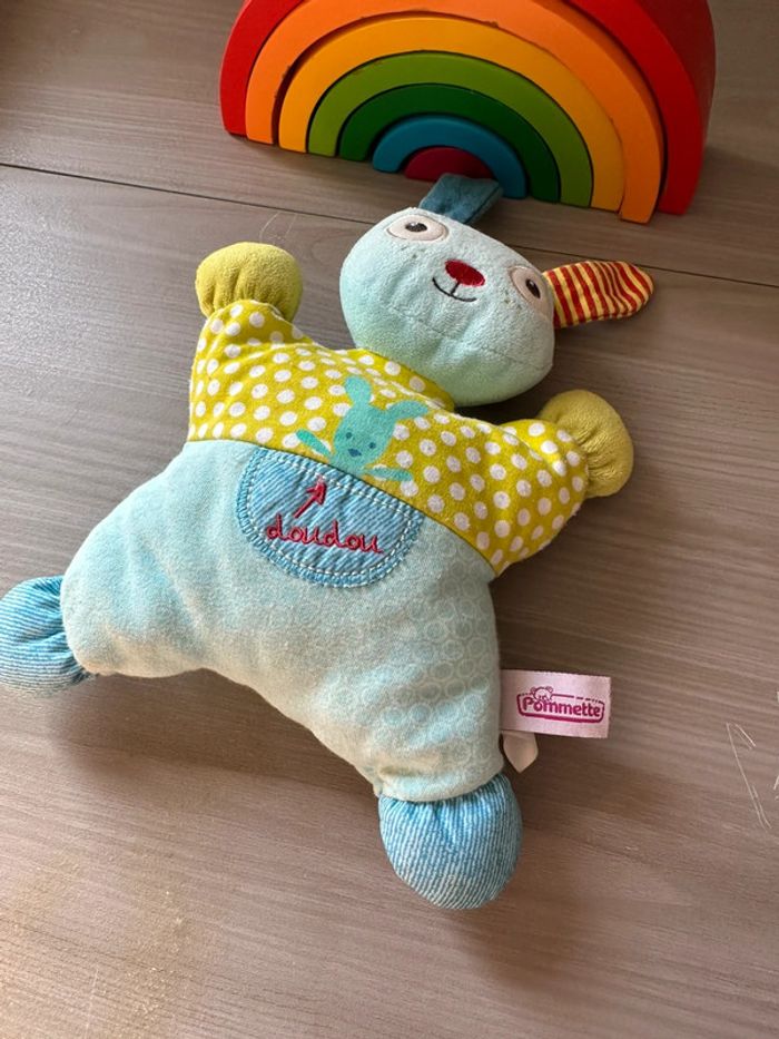 Doudou lapin pommette - photo numéro 3