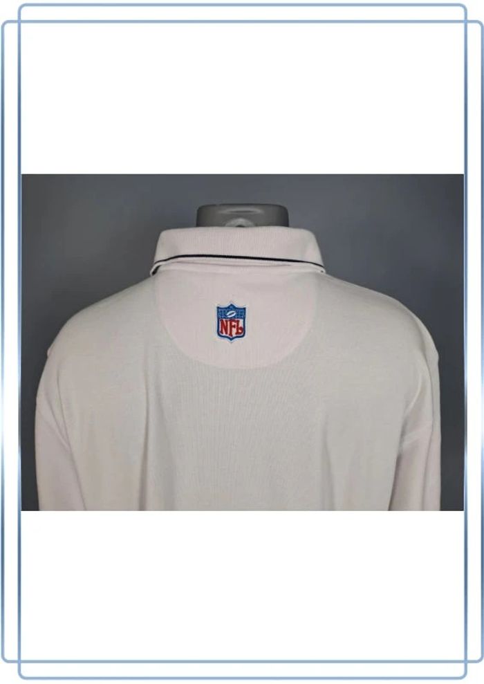 Polo NFL Reebok New England Patriots blanc XL vintage sport (541) - photo numéro 7
