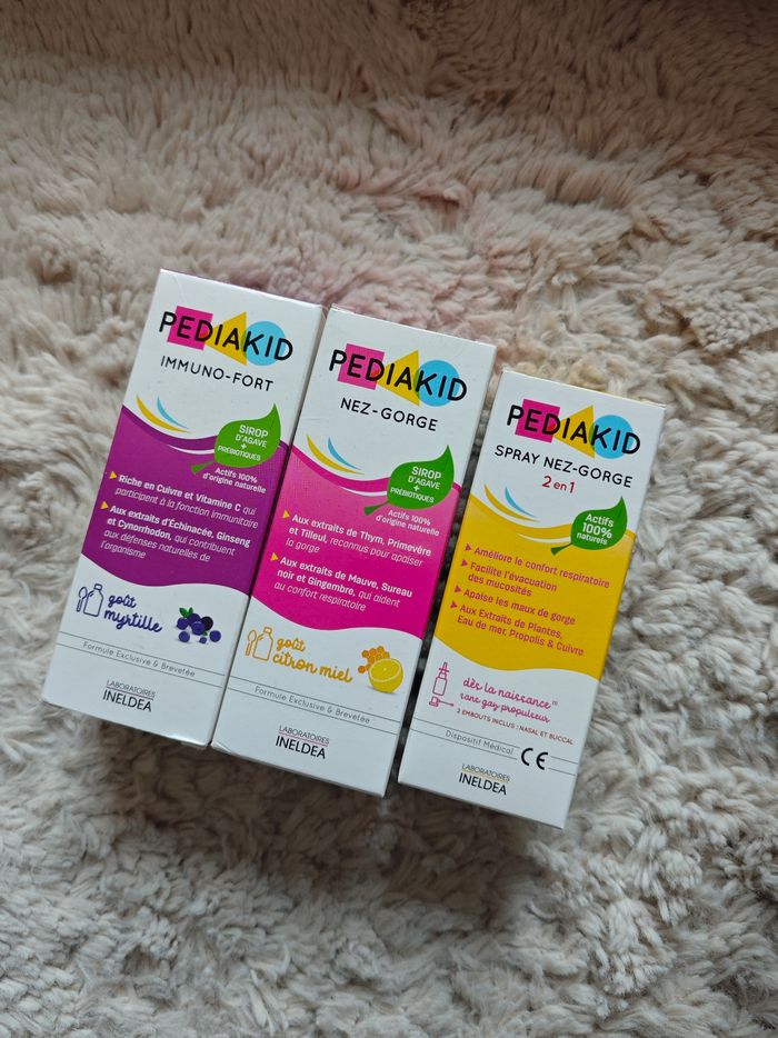 Lot Pediakid : immuno-fort & nez-gorge
