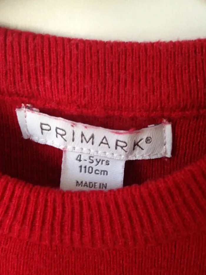 Robe col rond manches longues hiver 4-5ans 110cm Primark - photo numéro 5