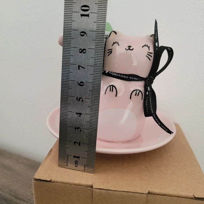 Porte bijoux chat rose - photo numéro 4