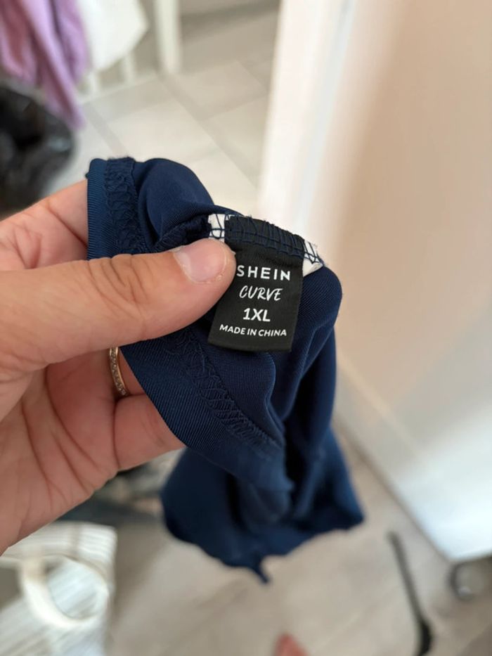 Débardeur bleu marine à nœud Shein Curve - Taille 1XL - photo numéro 3