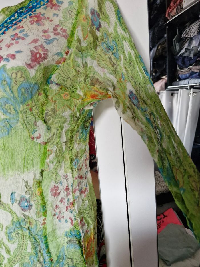 Sublime robe longue cintrée voile et broderie - photo numéro 6