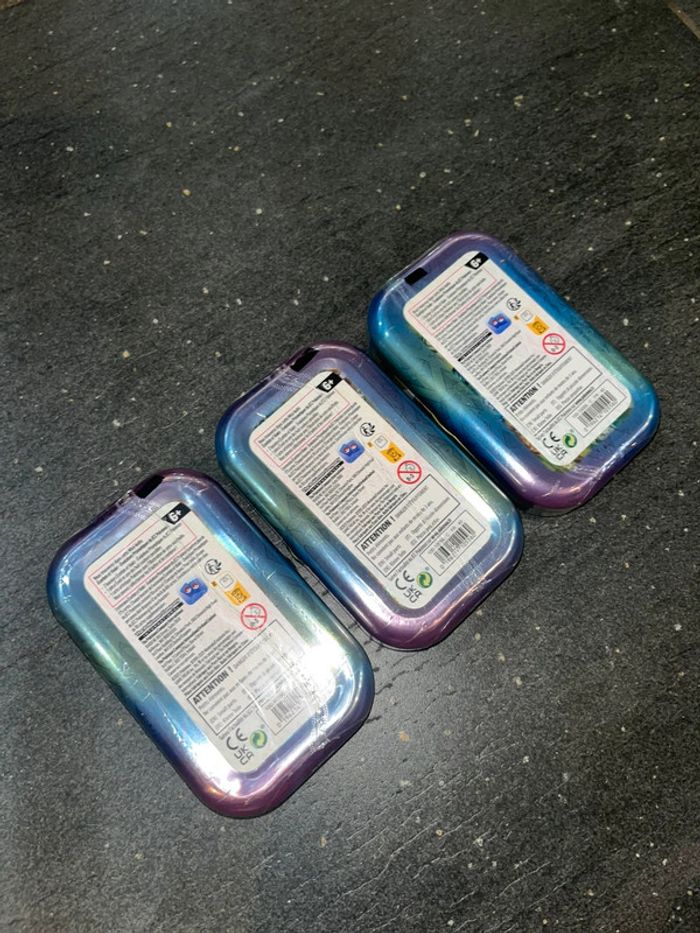[NEUF] Lot de 3 minitins Pokemon Évolutions Prismatiques EV8.5 Noctali, Givrali & Mentali - photo numéro 3