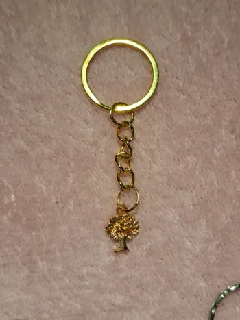 Porte-clé doré arbre de vie 🌳