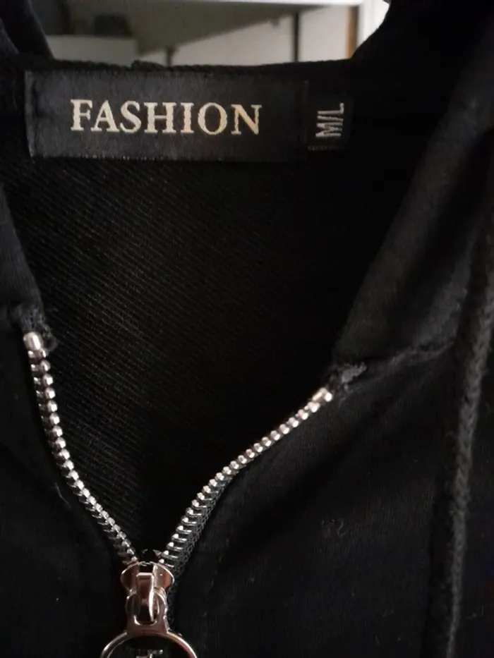 Ensemble veste et jogging noir à strass - photo numéro 6
