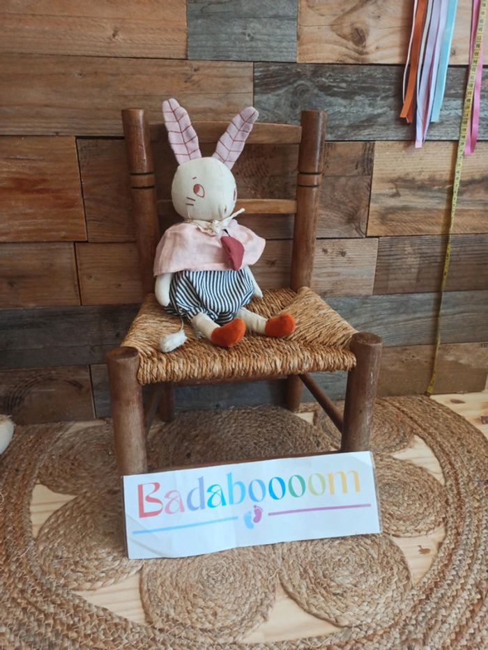 peluche musicale lapin après la pluie moulin roty tbe