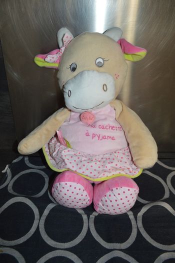 Doudou Range Pyjama Vache Coquillette Baby Nat  60 cm