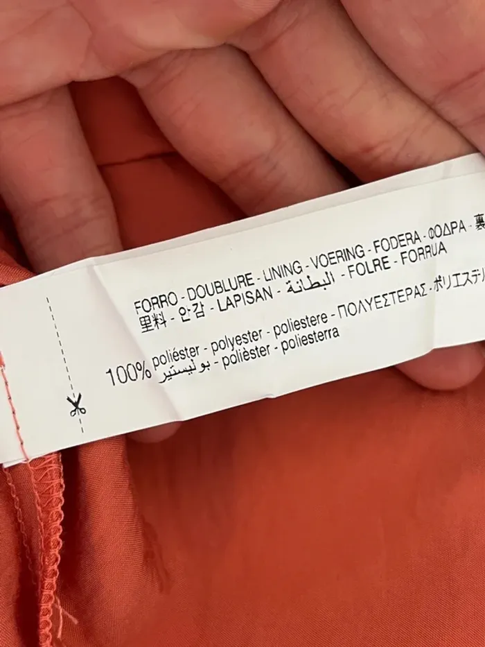 Robe manches 3/4 corail Zara - photo numéro 8