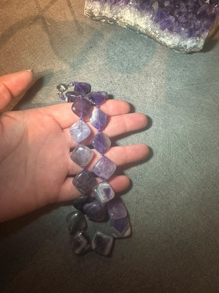 Pendentif en améthyste - Pierre naturelle - photo numéro 4