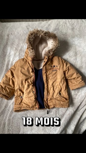 Manteau chaud 18 mois