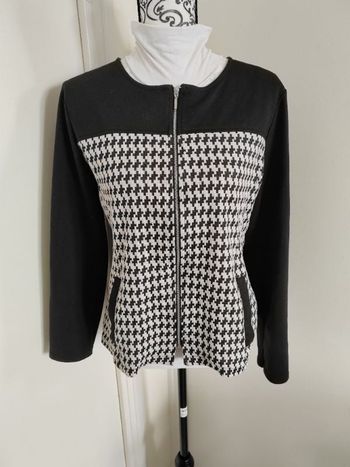 Gilet noir et blanc L