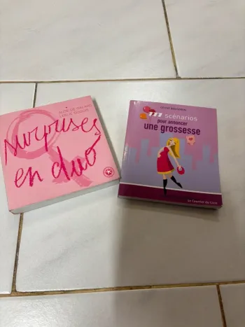 Lot livres surprise en duo et 111 scénarios pour annoncer une grossesse