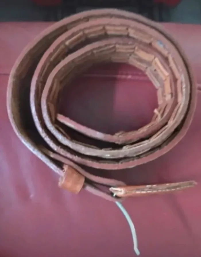 Ceinture cuire marron 105cm - photo numéro 4