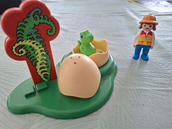 Lot de playmobil 1 2 3 dinosaure