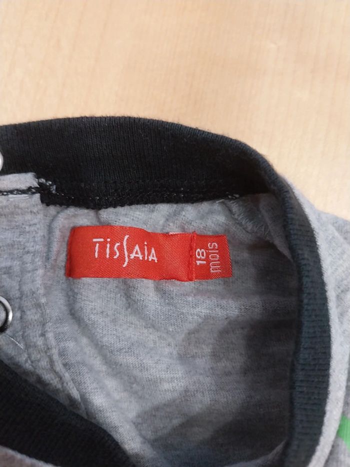 Pull fin bébé 18 mois gris robots - photo numéro 2