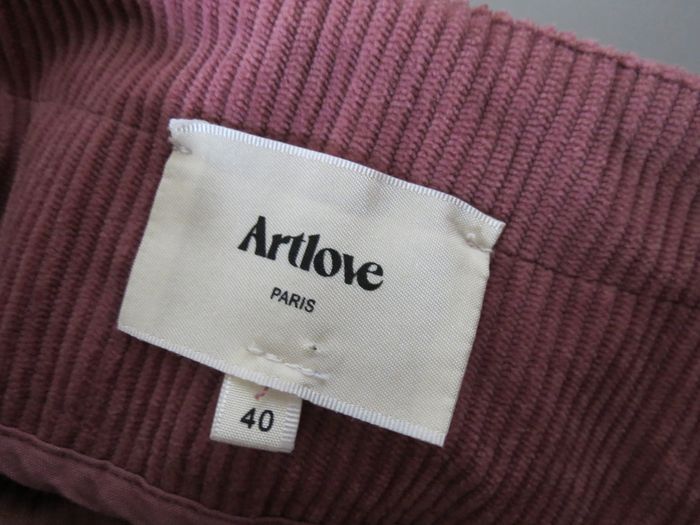 short velours côtelé rose 🌸 artlove paris – t40 - photo numéro 8