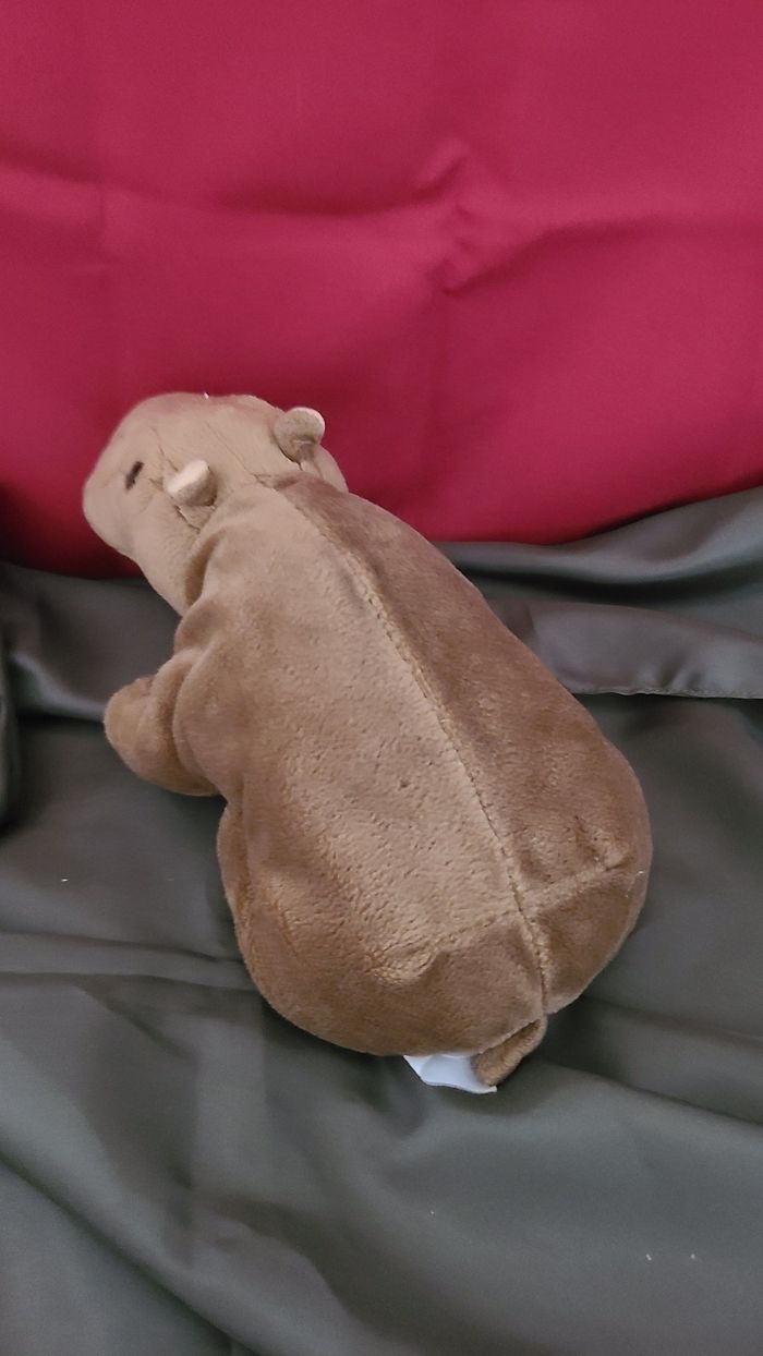 Doudou hippopotame marron - photo numéro 5