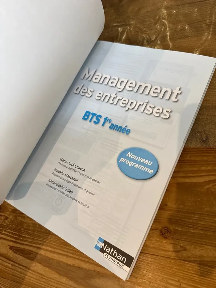 Livre BTS, première année management des entreprises réflexe - photo numéro 6
