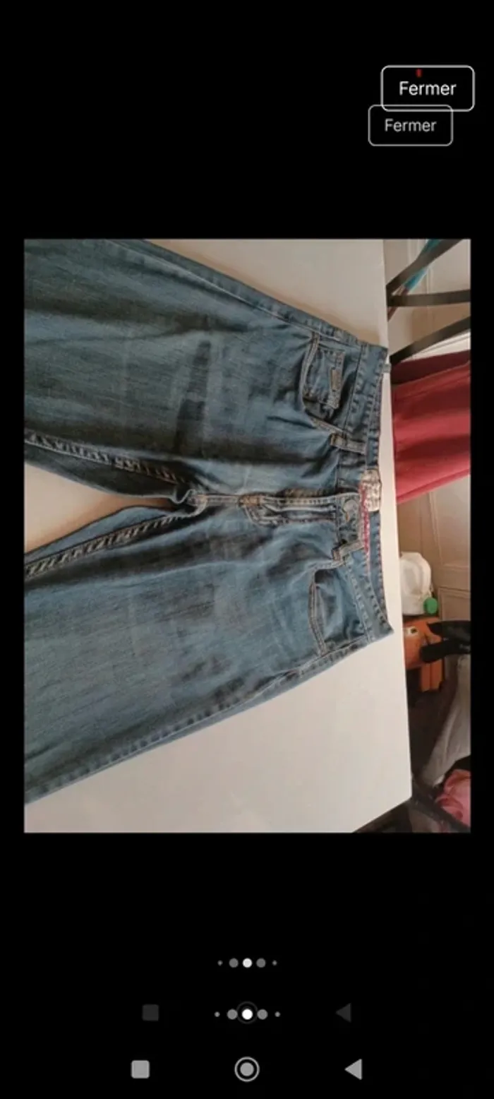 Pantalon jeans homme McGregor taille 42 coupe droite - photo numéro 4