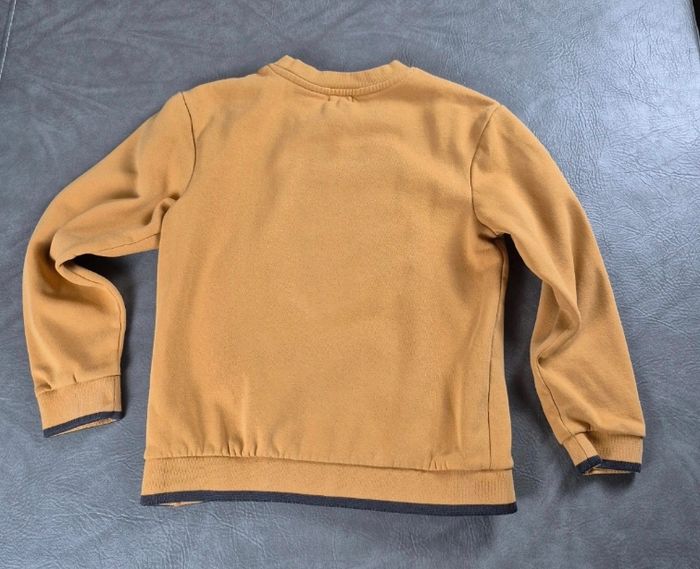 Sweat orange 12 ans loup brodé effet origami A30 - photo numéro 2