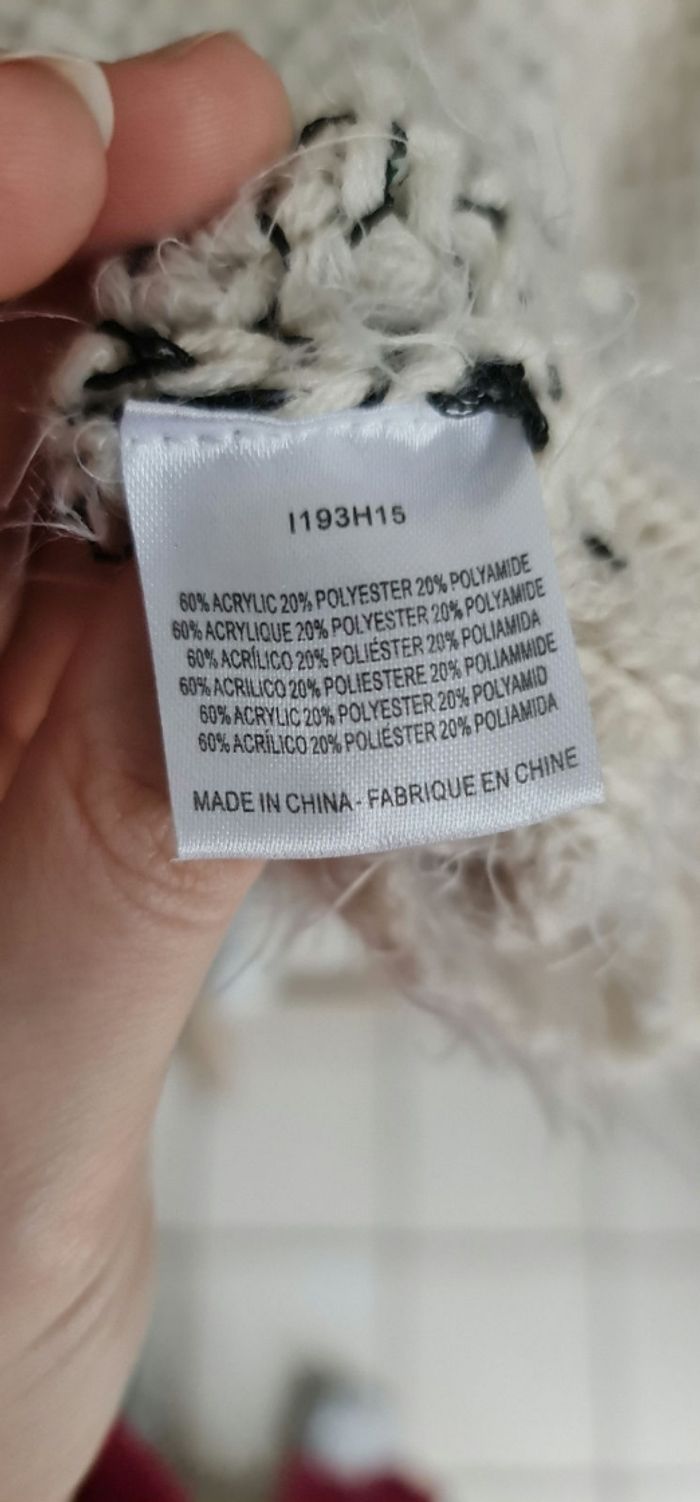 Robe marinière beige et écru taille unique - photo numéro 3