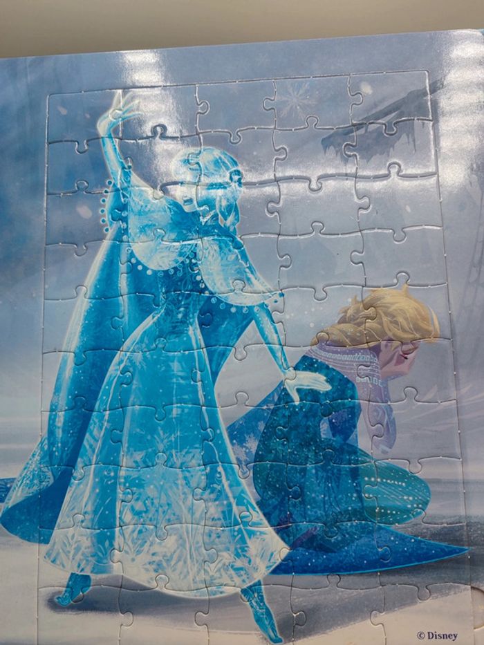 Livre puzzle reine des neiges - photo numéro 6