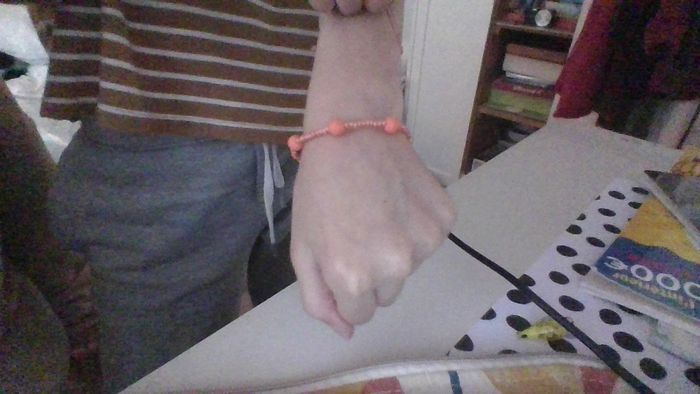 braclelet orange fait main - photo numéro 2