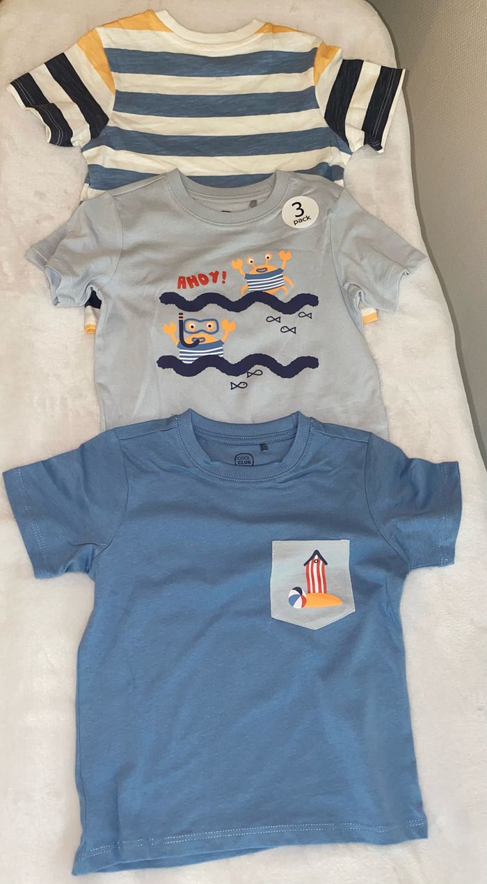 Lot 3 t-shirt bébé 24 mois - photo numéro 2