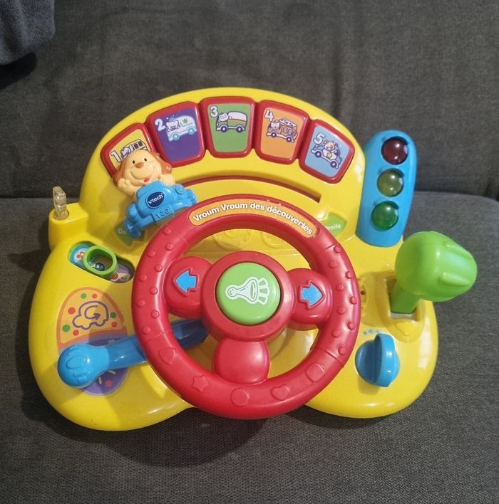 Volant vroum vroum des decouvertes vtech jouet musical educatif - photo numéro 2
