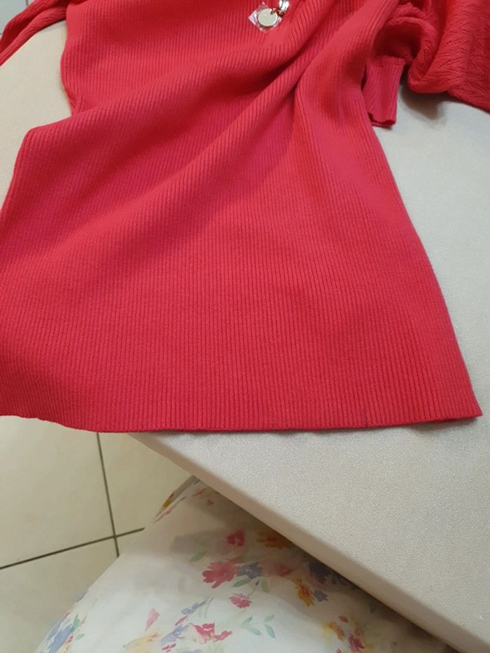 Magnifique haut femme Couleur framboise grenadine Taille XL Morgan - photo numéro 14