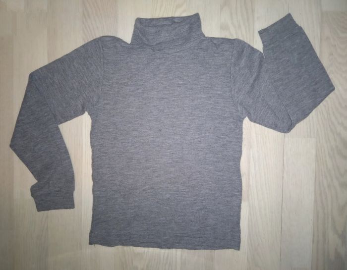 Sous-pull gris chiné clair Quechua T. 8 ans