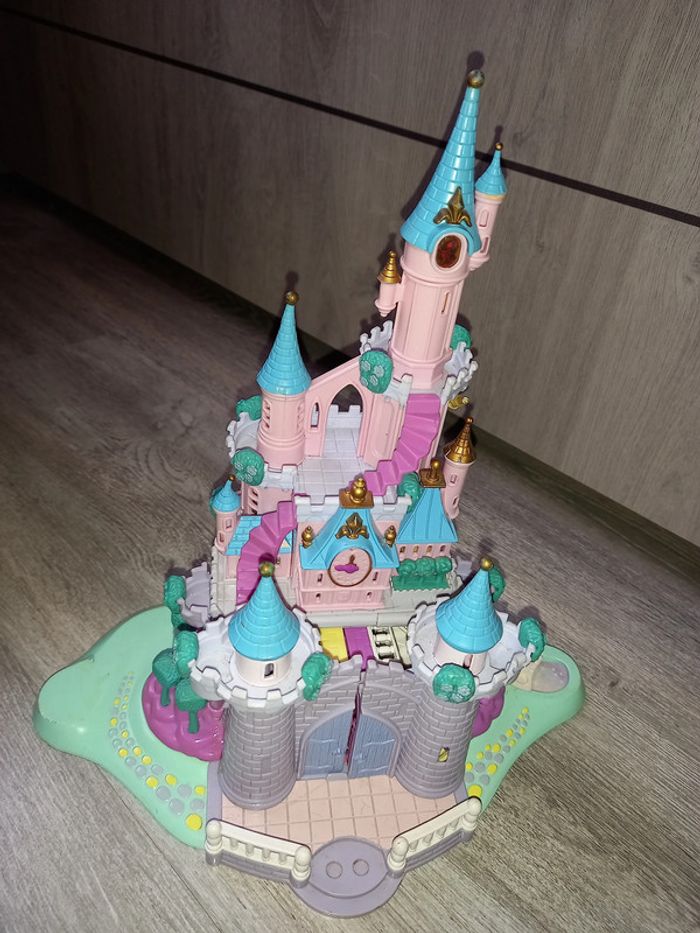 polly pocket vintage chateau de cendrillon avec personnages - photo numéro 4