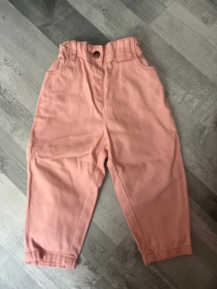 Lot de 2 pantalons 24 mois bébé fille - photo numéro 3